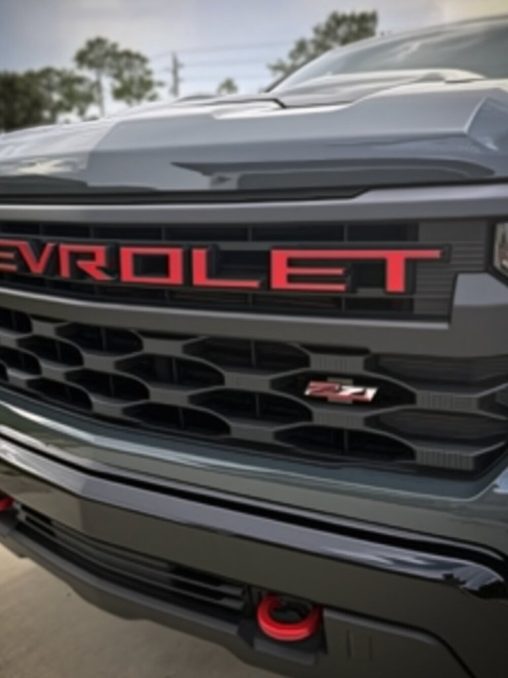 Overlay Grill Letters Inserts 2022 2023 2024 2025 2026 Silverado Red NOT VINYL - Picture 2 of 8
